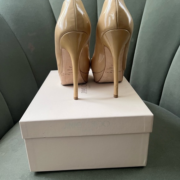 Jimmy Choo Cosmic heels like new. Worn twice. Size 37 1/2 - Picture 2 of 3